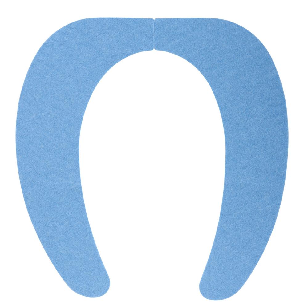 レック　抗菌防臭　吸着便座シート　ピタＱ　ブルー　１組入り