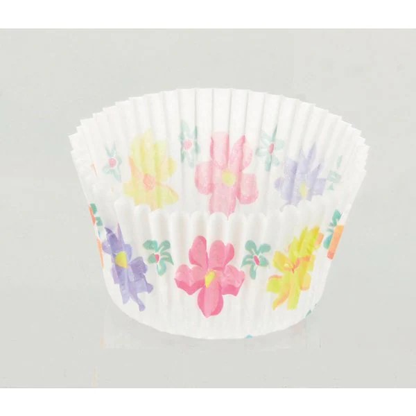 紙製カップケーキ型７５ｍｍ　フラワー　５０枚
