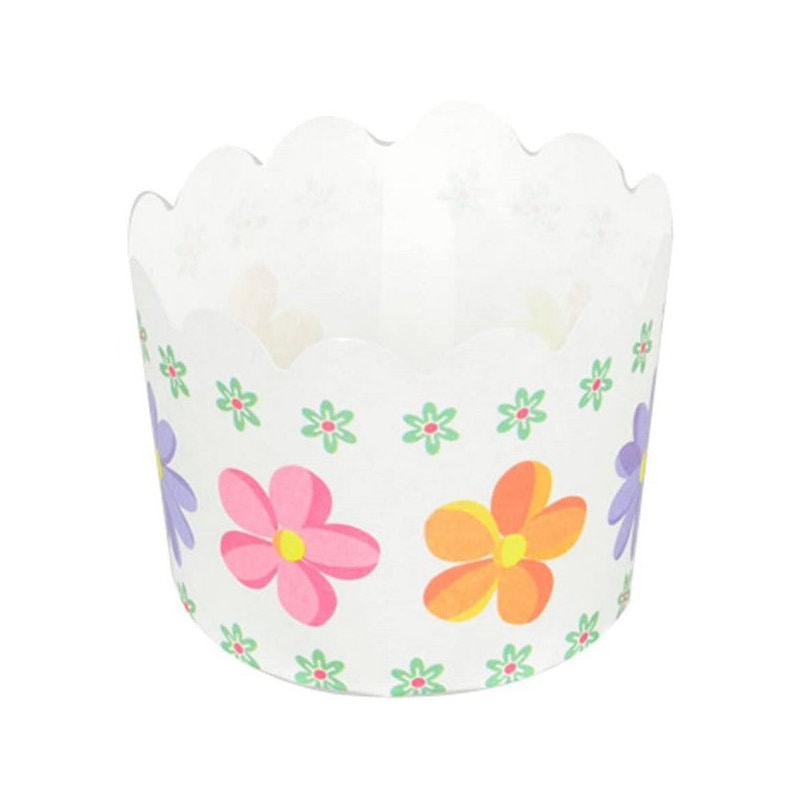 紙製マフィンカップ６０ｍｍ　フラワー　１２枚