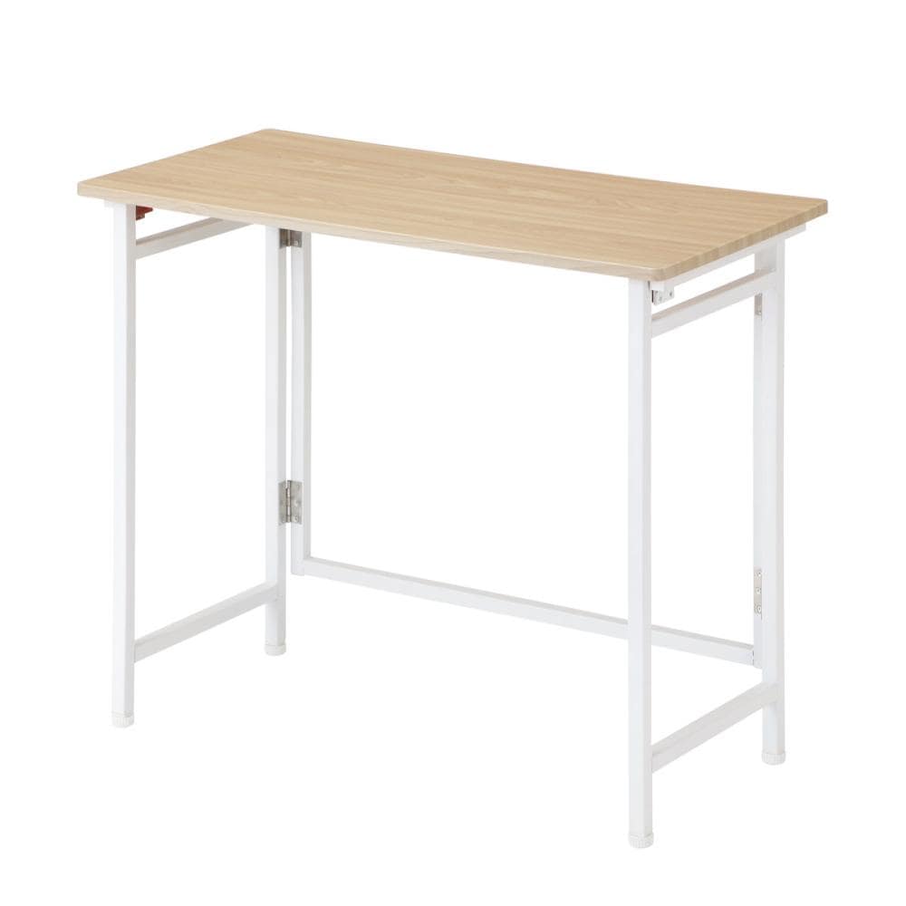 アテーナライフ　パタパタしまえるテーブル　ナチュラル　幅８０ｃｍ