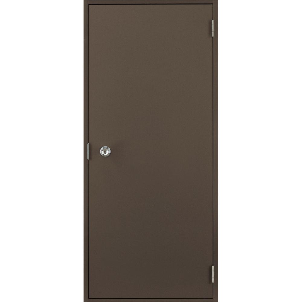 ＬＩＸＩＬ　ロンカラーフラッシュドア　フラット　本体のみ　握り玉仕様　ランマ無し　オータムブラウン　０８１８