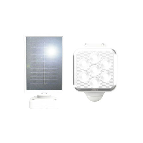 ムサシ　フリーアーム式ＬＥＤソーラーセンサーライト　５Ｗ×１灯　Ｓ－１１０Ｌ