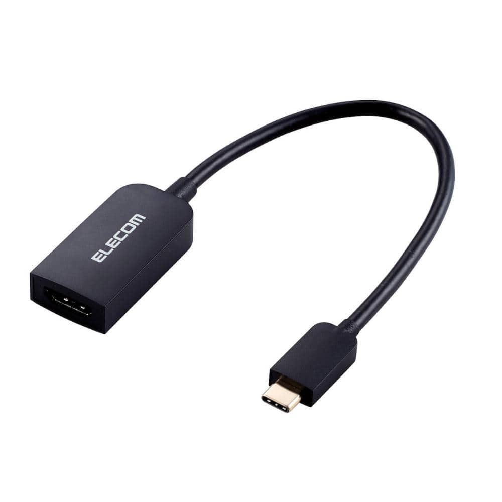 エレコム　Ｔｙｐｅ－Ｃ映像変換アダプタ　Ｔｙｐｅ－Ｃ－ＨＤＭＩ　３０Ｈｚ　ブラック