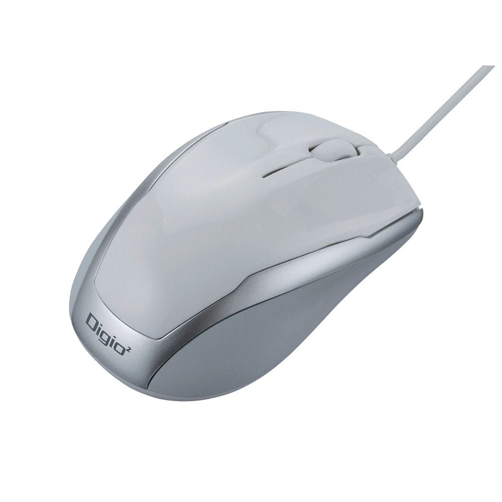 ナカバヤシ　有線３ボタンＢｌｕｅＬＥＤマウス　ホワイト　ＭＵＳ－ＵＫＴ１１５Ｗ