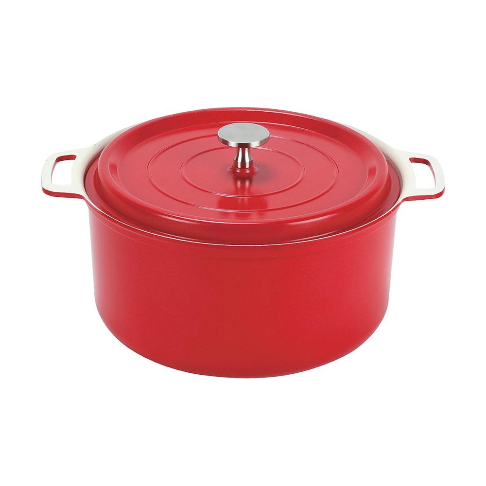 パール金属　無水調理ができるＩＨセラミック両手鍋　２２ｃｍ　レッド