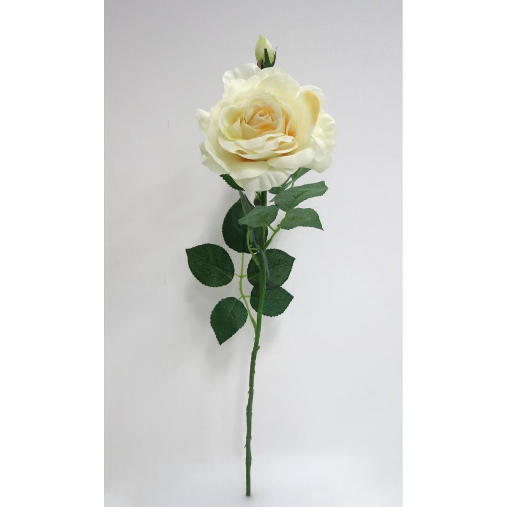 造花　ジャンボシングルローズ　ライトイエロー　ＦＤ－０１０６