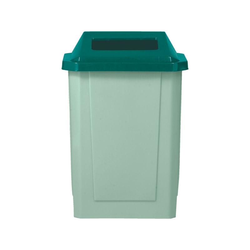 三甲（サンコー）　分別用ダストボックス　サンクリーンボックス２型　Ｂ－２蓋付（中蓋無し）グリーン