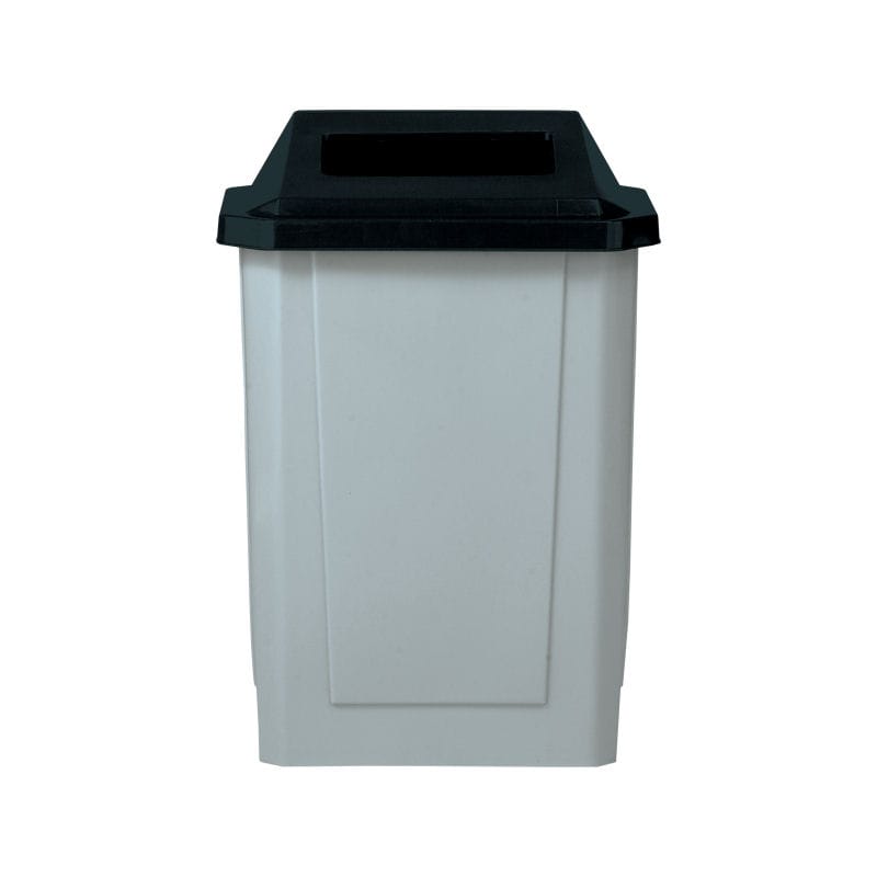 三甲（サンコー）　分別用ダストボックス　サンクリーンボックス２型　Ｂ－２蓋付（中蓋無し）グレーブラック