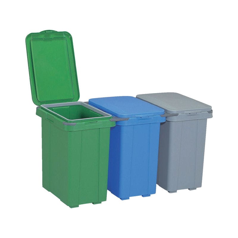 三甲（サンコー）　サンクリーンボックスＨ４０（３個／１セット）　各色１個（グリーン・ブルー・ライトグレー）