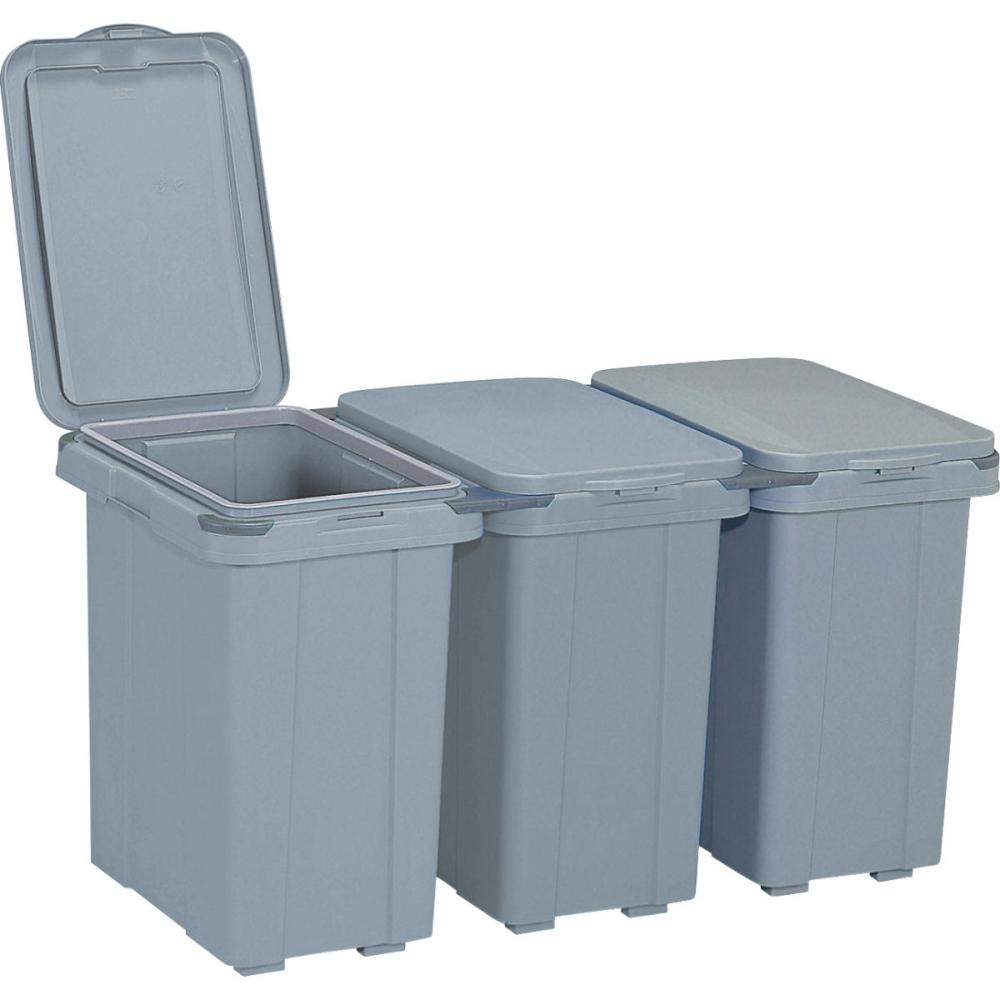 三甲（サンコー）　サンクリーンボックスＨ４０（３個／１セット）　ライトグレー