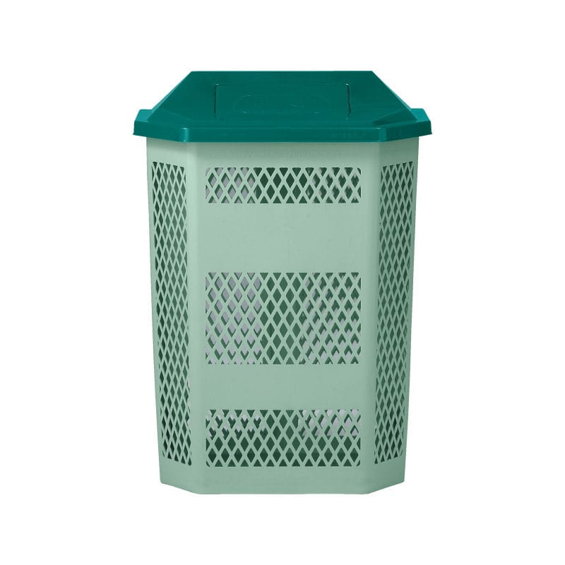 三甲（サンコー）　分別用ダストボックス　サンクリーンボックス１型　Ａ－３蓋付（回転蓋）グリーン