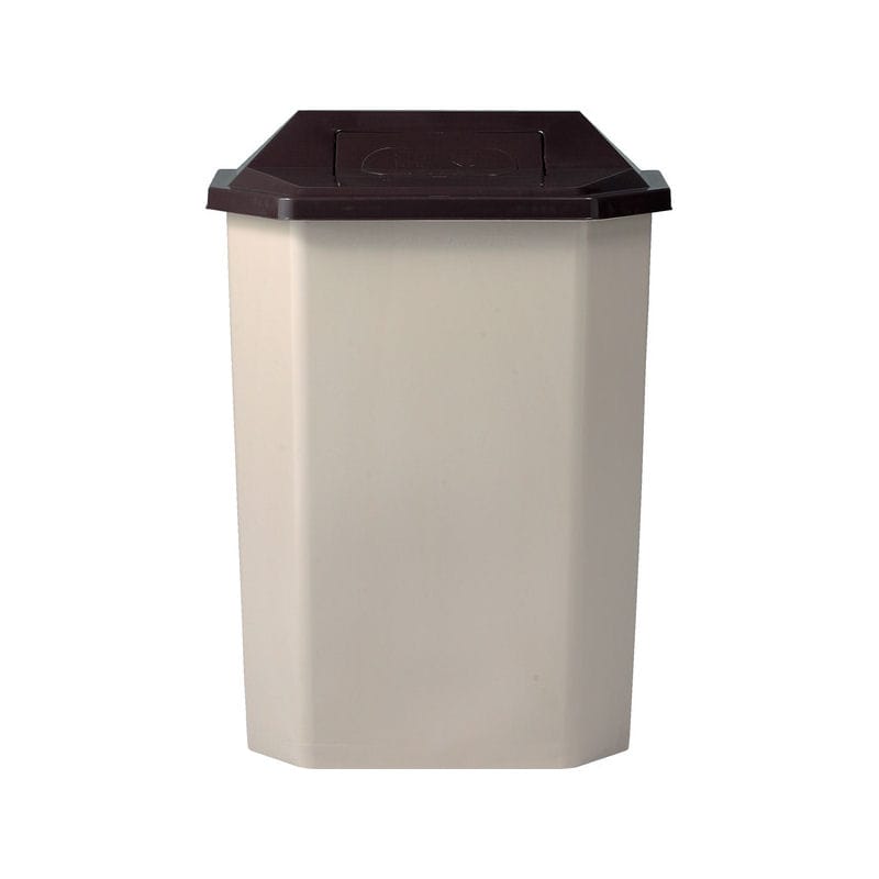 三甲（サンコー）　分別用ダストボックス　サンクリーンボックス１型　Ｂ－３蓋付（回転蓋）ブラウン