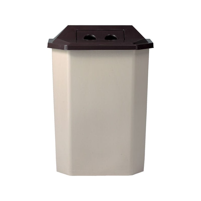 三甲（サンコー）　分別用ダストボックス　サンクリーンボックス１型　Ｂ－４蓋付（空缶蓋）ブラウン