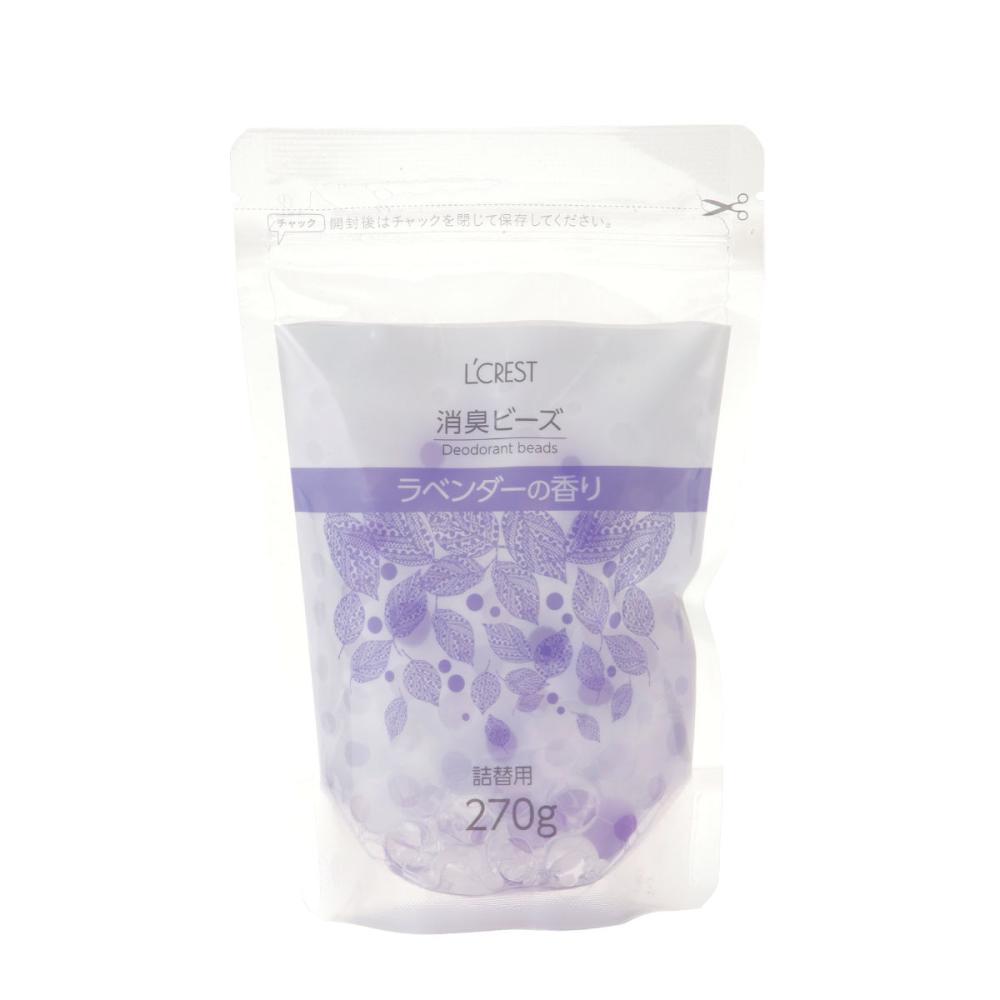 Ｌ’ＣＲＥＳＴ（ルクレスト）　消臭ビーズ　ラベンダー　詰め替え用　２７０ｇ