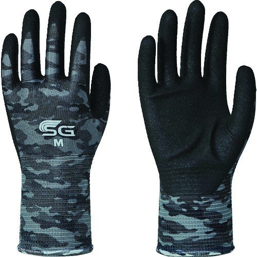 東和コーポレーション　トワロン　ニトリルゴム背抜き手袋　迷彩グレー　Ｍ　ＳＧ－Ａ００７