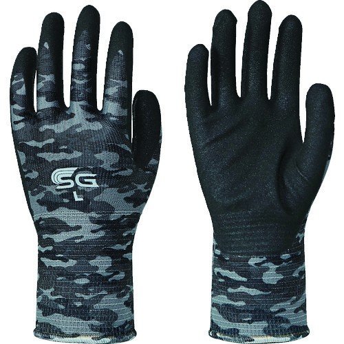 東和コーポレーション　トワロン　ニトリルゴム背抜き手袋　迷彩グレー　Ｌ　ＳＧ－Ａ００７