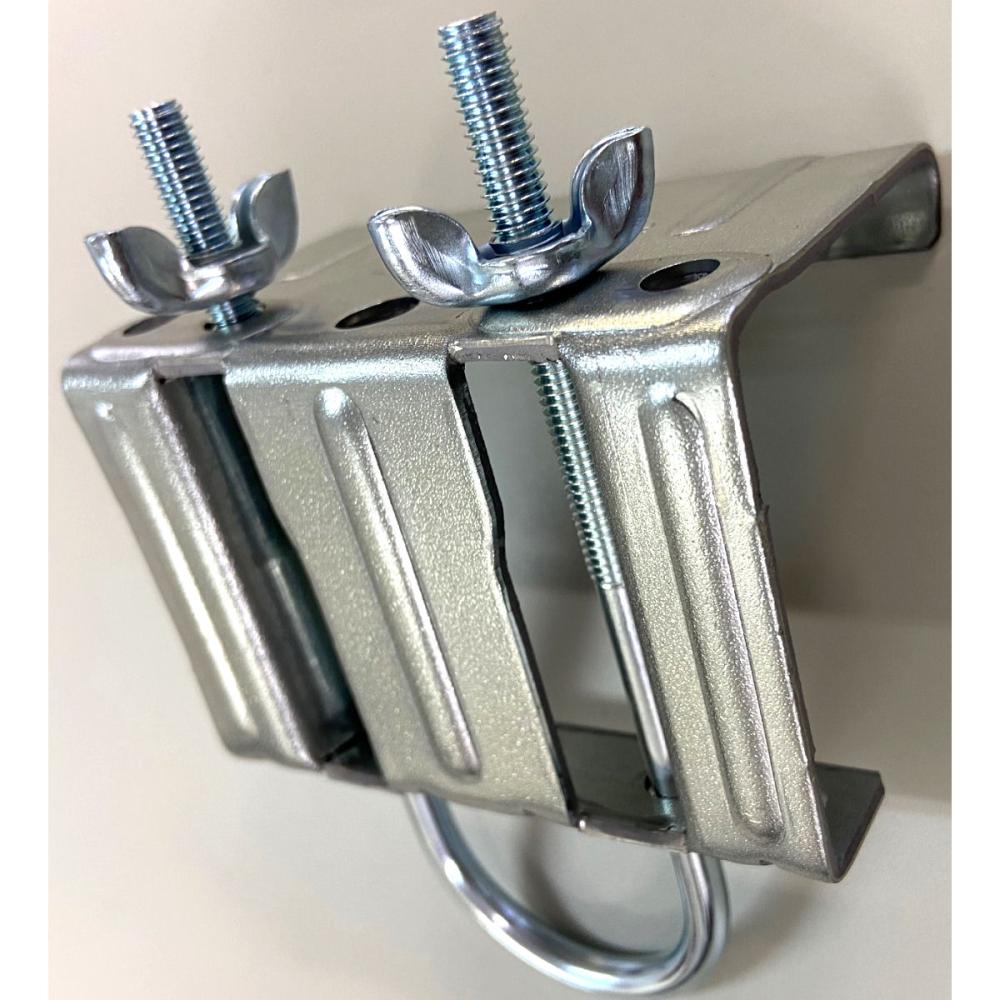 ビニールハウス　ティペットドア　上レール取付用金具　１９～３２ｍｍ用