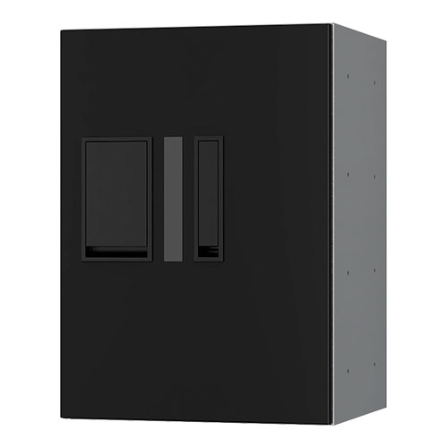 宅配ボックス　プチ宅２８０機械式　Ｈ４００　捺印付　ブラック　ＫＳ－ＴＬＰ２８Ｒ４ＡＮ－ＢＫ