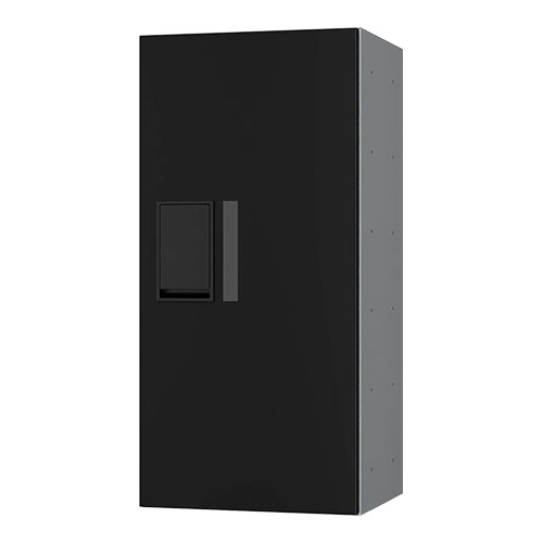 宅配ボックス　プチ宅２８０機械式　Ｈ６００　捺印無　ブラック　ＫＳ－ＴＬＰ２８Ｒ６Ａ－ＢＫ