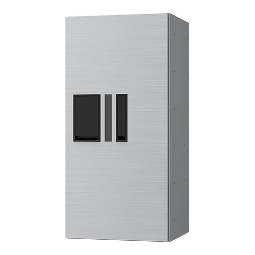 宅配ボックス　プチ宅２８０機械式　Ｈ６００　捺印付　ヘアーライン　ＫＳ－ＴＬＰ２８Ｒ６ＡＮ－Ｓ