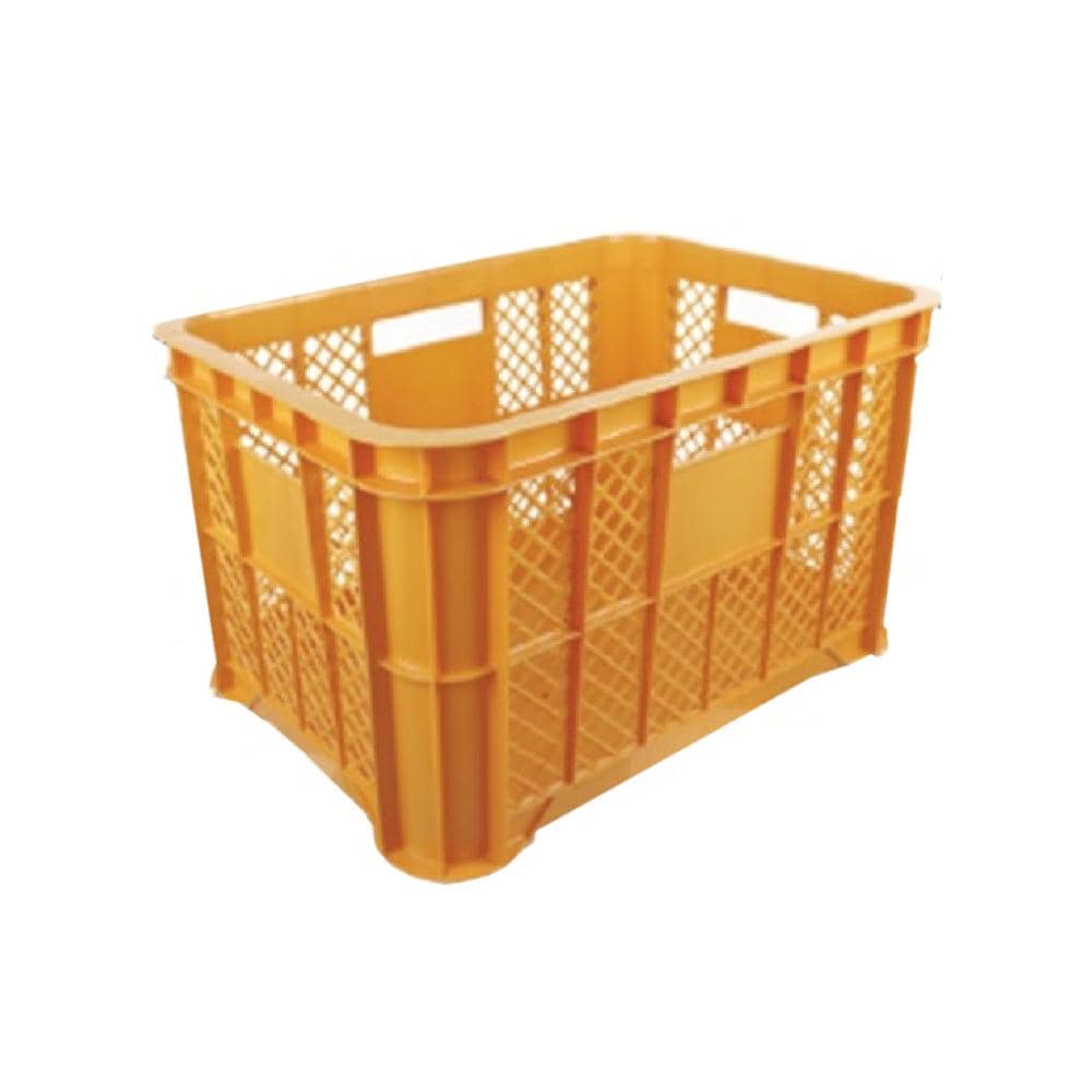 収穫コンテナ　底ベタ　オレンジ