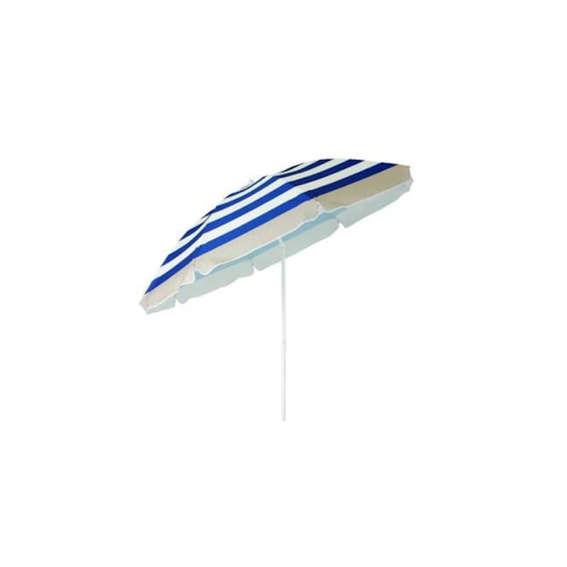 ナチュラルシーズン　チルトレジャーパラソル　直径１８０ｃｍ　ブルー／ホワイト