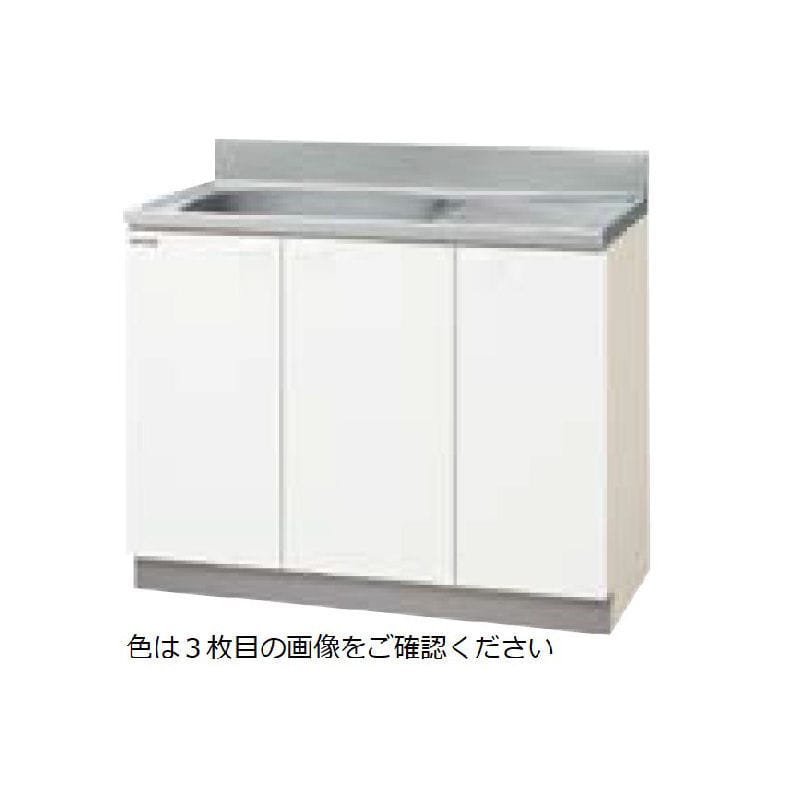 クリナップ　流し台　クリンプレティ　ホワイト　間口１００ｃｍ　排水口位置：右　ＧＴＳ－１００ＭＦＲ