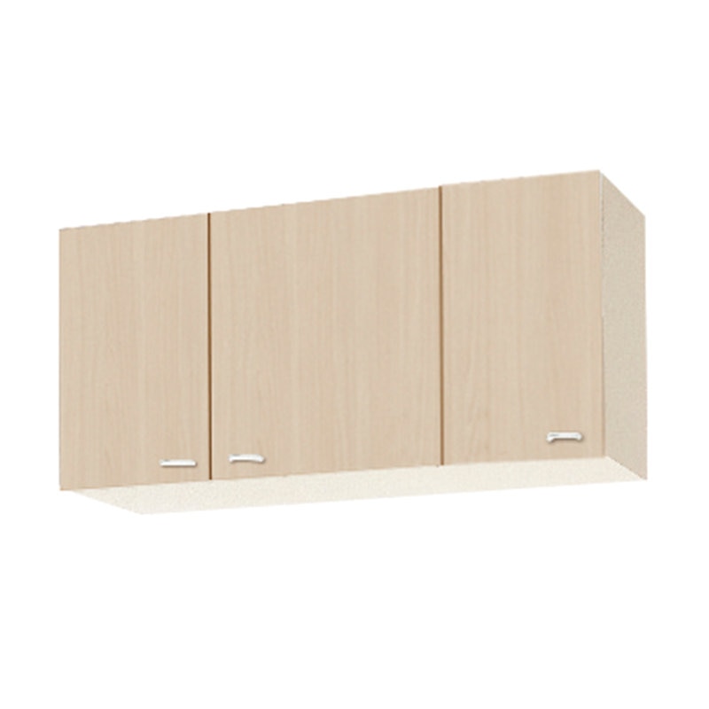 クリナップ　吊戸棚　クリンプレティ　ペールウッド　間口１０５ｃｍ　高さ５０ｃｍ　不燃仕様　左開き　ＷＧ４Ｖ－１０５ＦＬ
