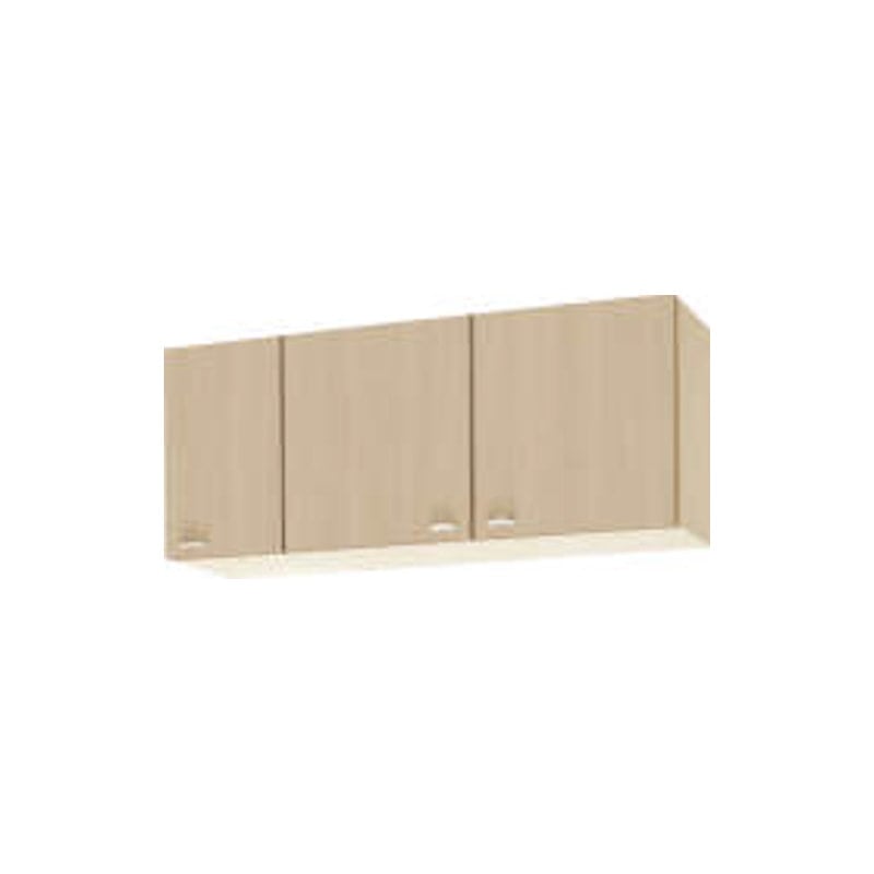 クリナップ　吊戸棚　クリンプレティ　ペールウッド　間口１２０ｃｍ　高さ５０ｃｍ　不燃仕様　右開き　ＷＧ４Ｖ－１２０ＦＲ