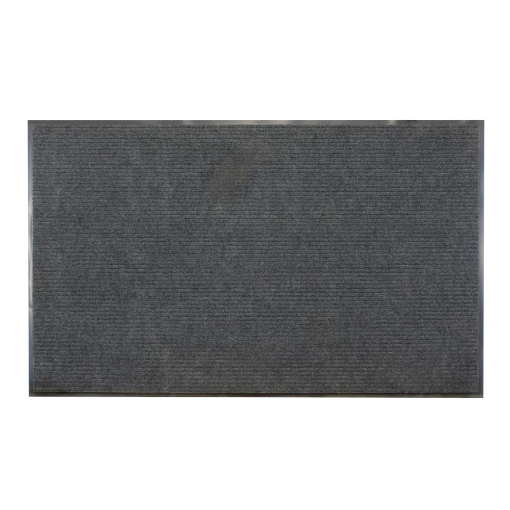大判玄関マット　ループタイプ　グレー　９０×１５０ｃｍ