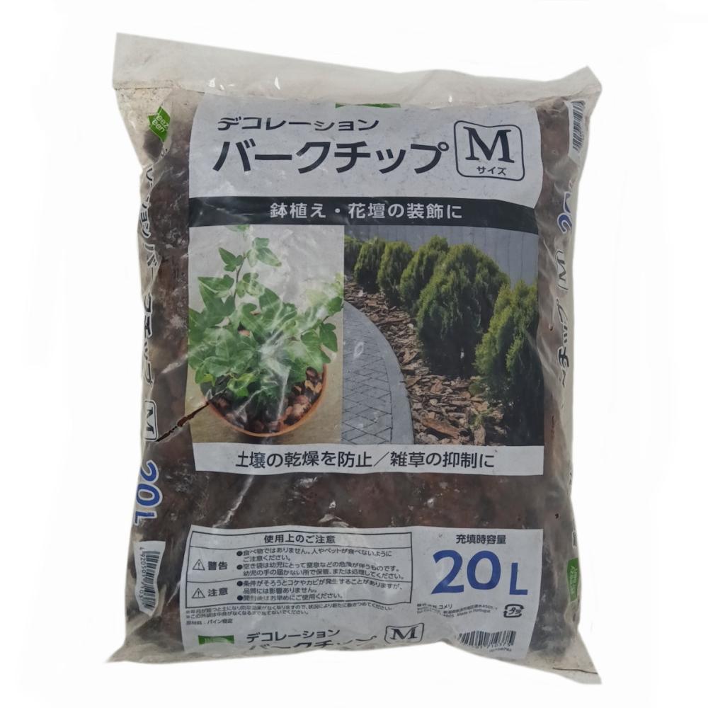 Ｂｒｅｅｚｙ　Ｇｒｅｅｎ　デコレーションバークチップ　Ｍ　２０Ｌ