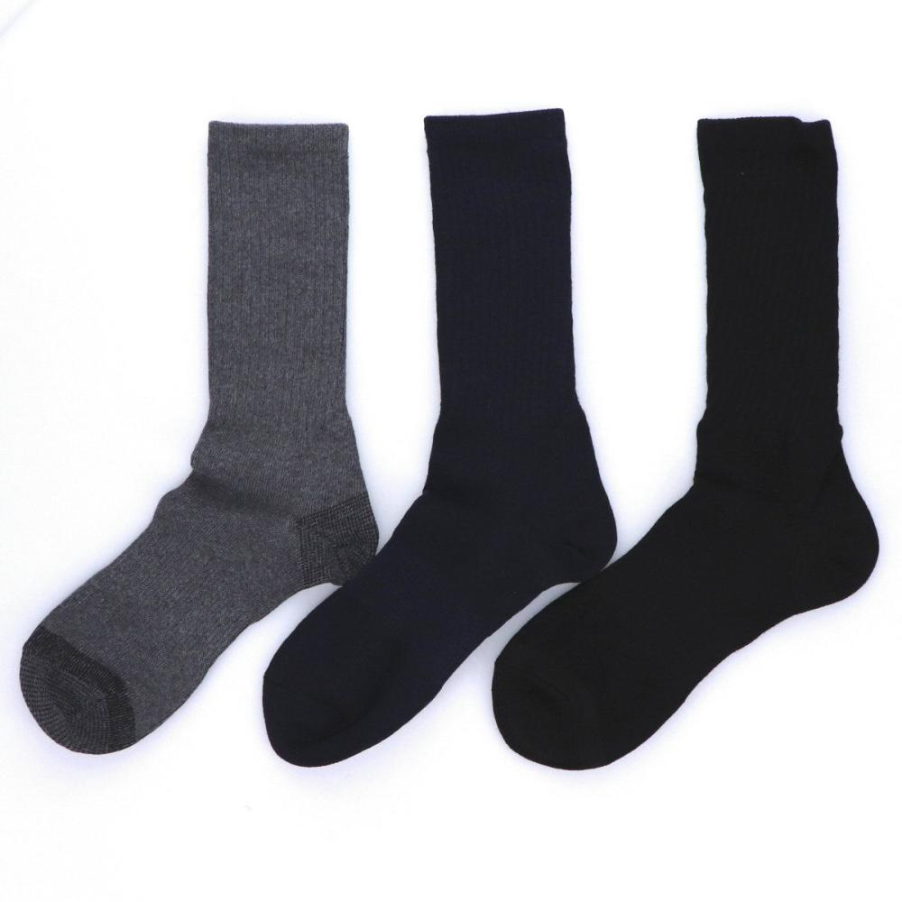 你的品牌名　ストロング先丸ソックス　クルー　３足セット　２４～２６ｃｍ