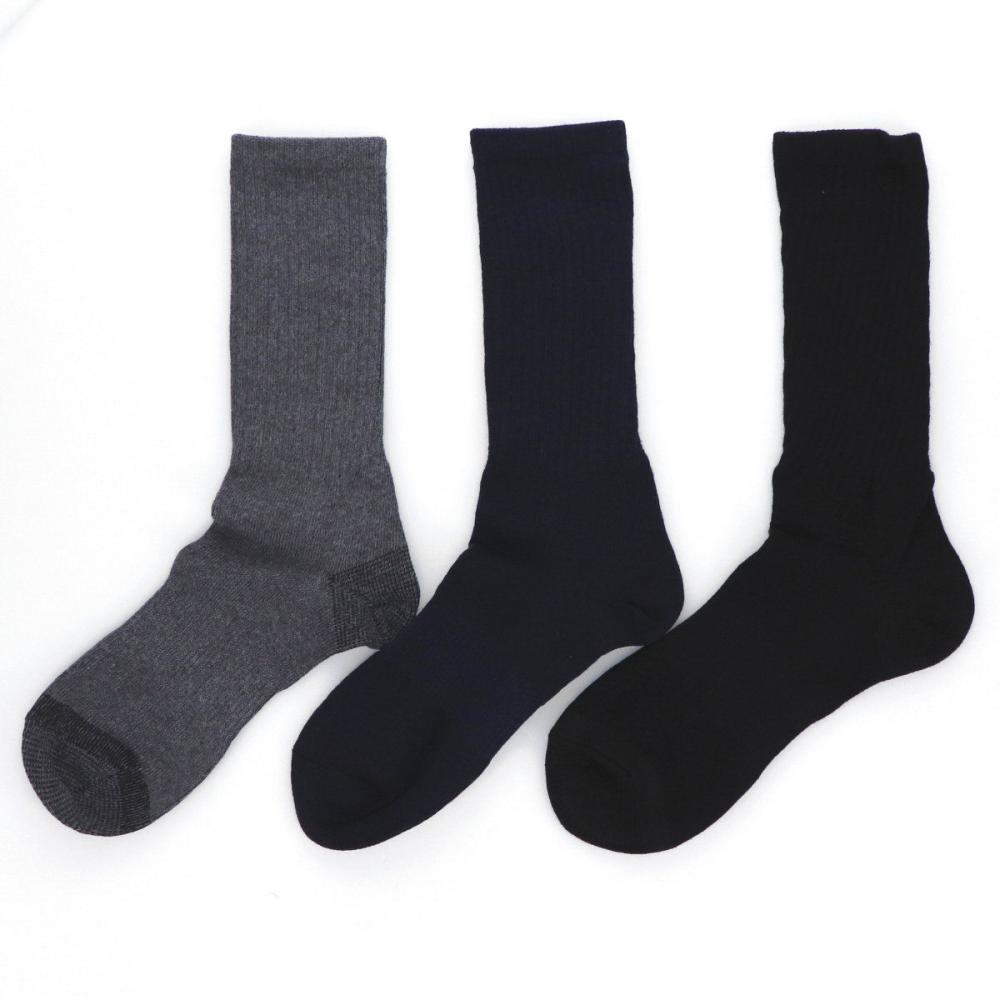 你的品牌名　ストロング先丸ソックス　クルー　３足セット　２６～２８ｃｍ