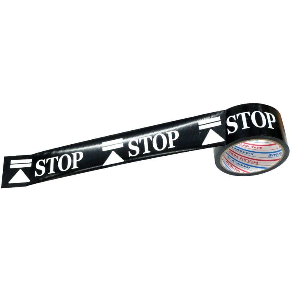 ダイヤテックス　標示テープ　ＳＴＯＰ（ソーシャルディスタンス）　幅５０ｍｍ長さ１０ｍ