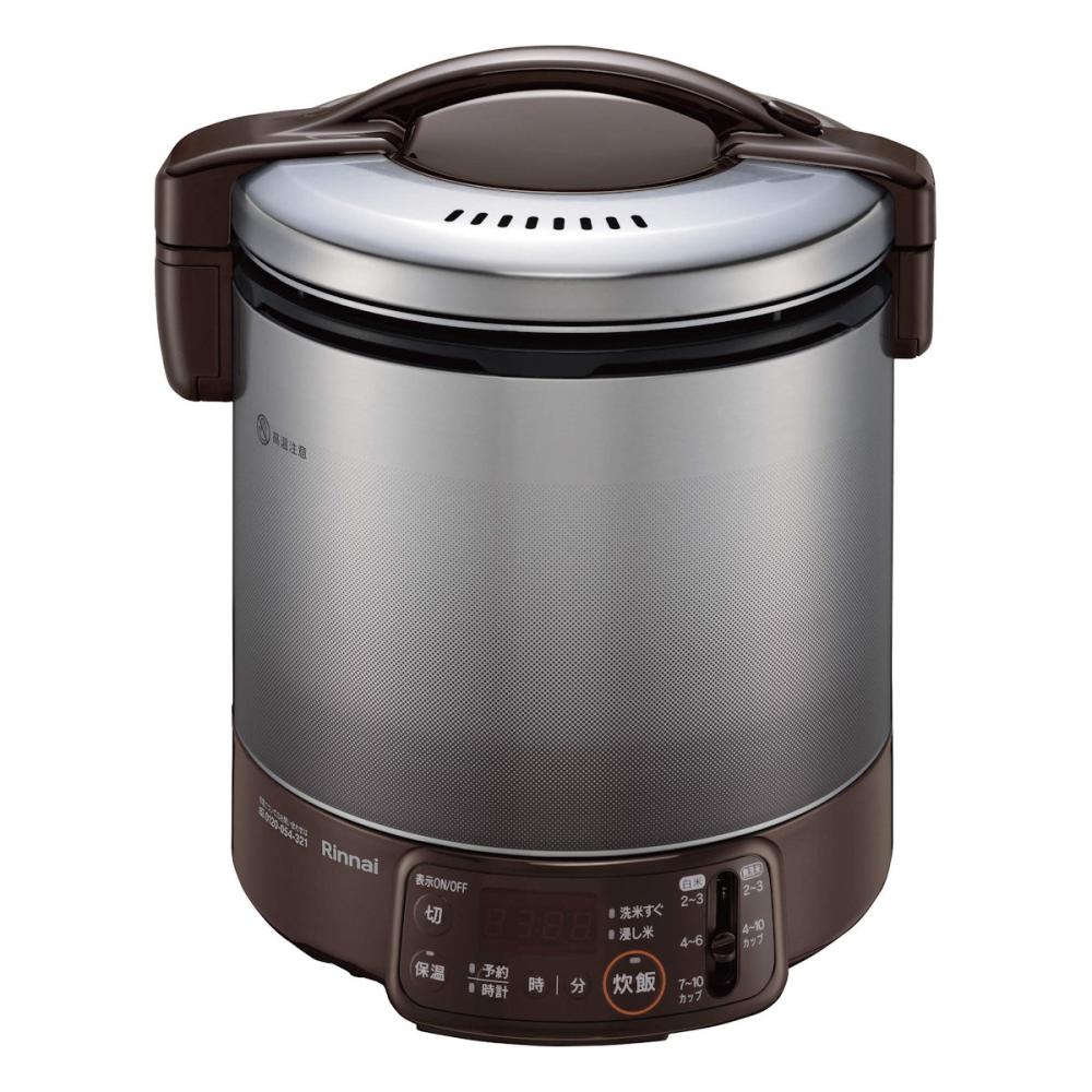 リンナイ　ガス炊飯器　こがまる　タイマー付き　一升炊き　都市ガス１３Ａ　ダークブラウン　ＲＲ－１００ＶＱＴ（ＤＢ）