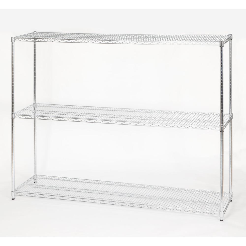 你的品牌名　重量システムラックセット　ＬＬ　３段　ポール径２５ｍｍ　幅１８０ｃｍ　高さ１５１ｃｍ