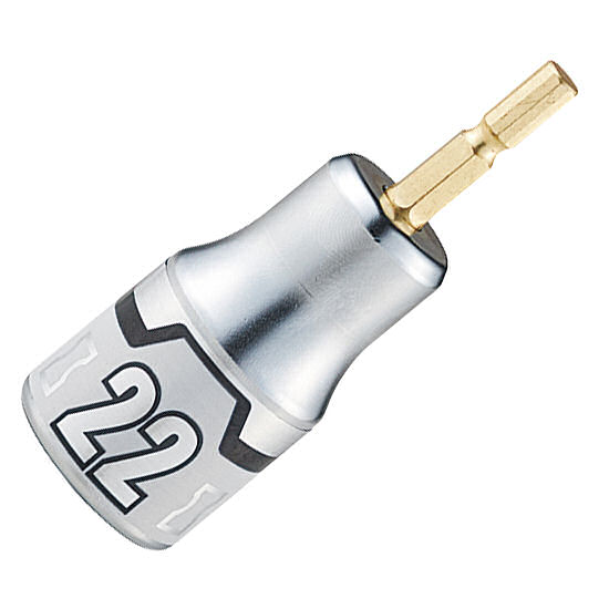 ＫＴＣ　京都機械工具　ショートソケットビット　２２ｍｍ　六角　ＢＺＰ６３Ｓ－２２