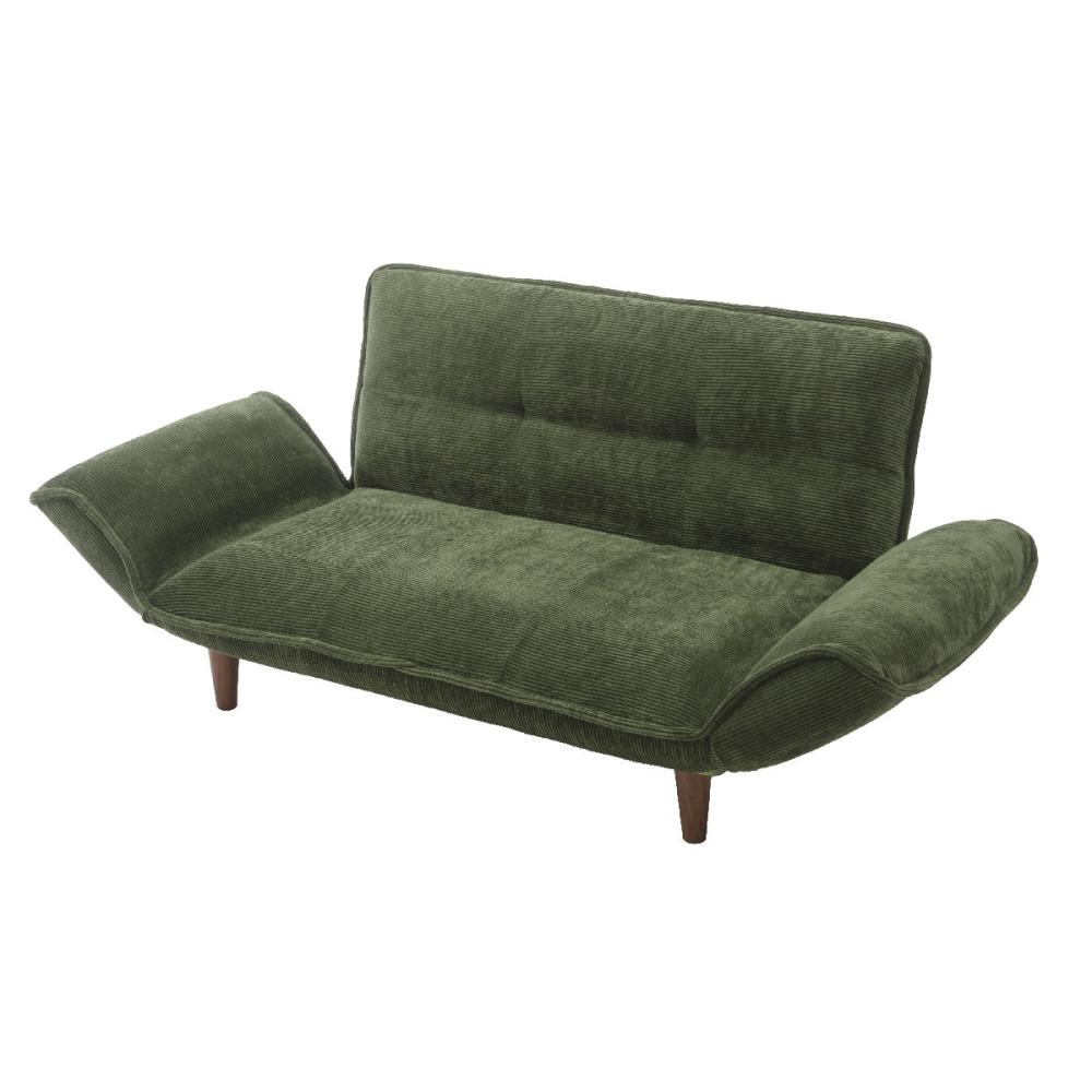 セルタン　カウチソファ　２人掛け　コーデュロイモスグリーン　Ａ０１ｐ－６８３ＧＲＮ