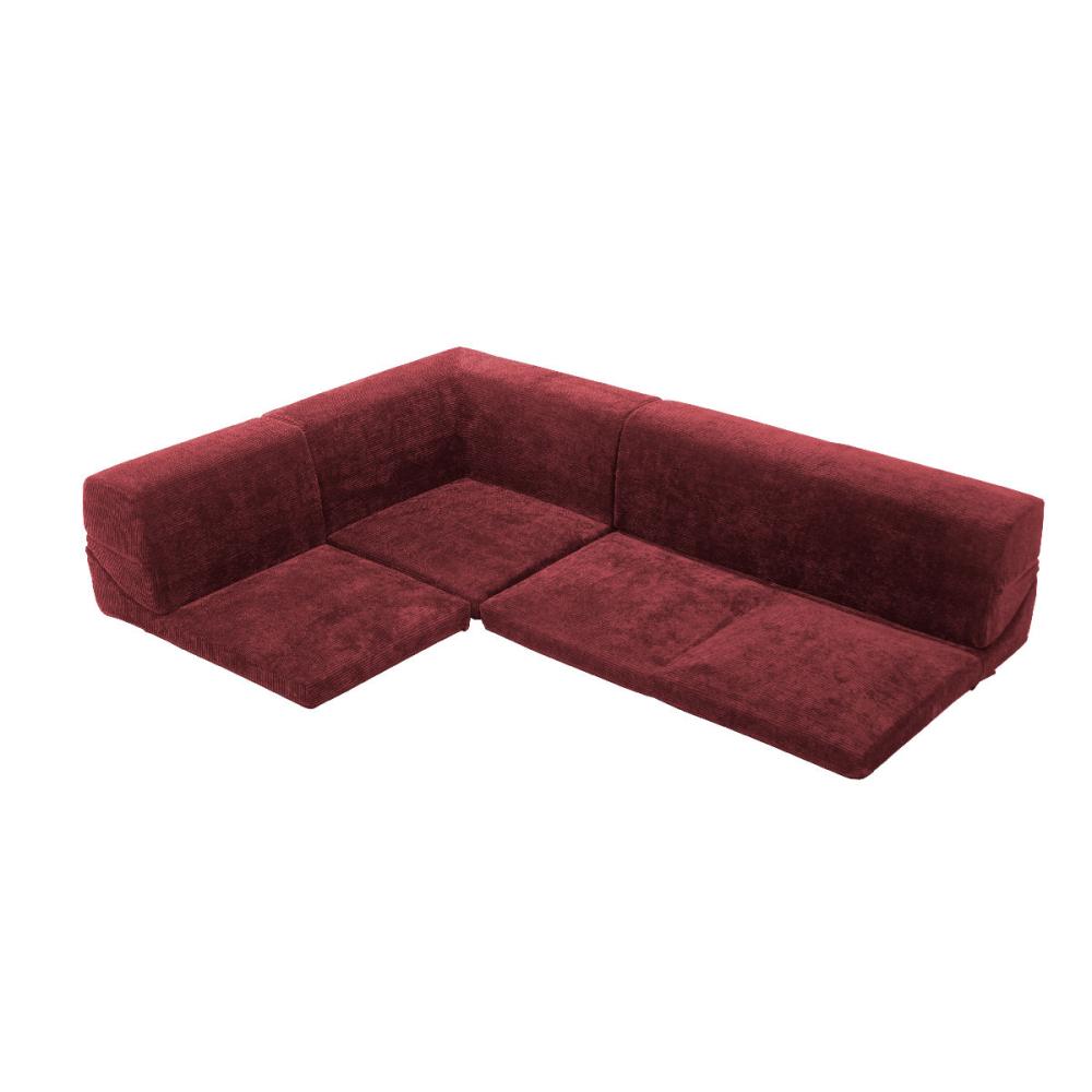 コーデュロイワインレッド