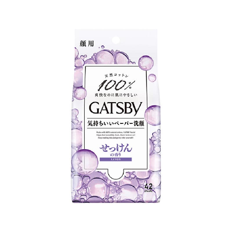 マンダム　ギャツビー　フェイシャルペーパー　せっけんの香り　徳用タイプ　４２枚入り