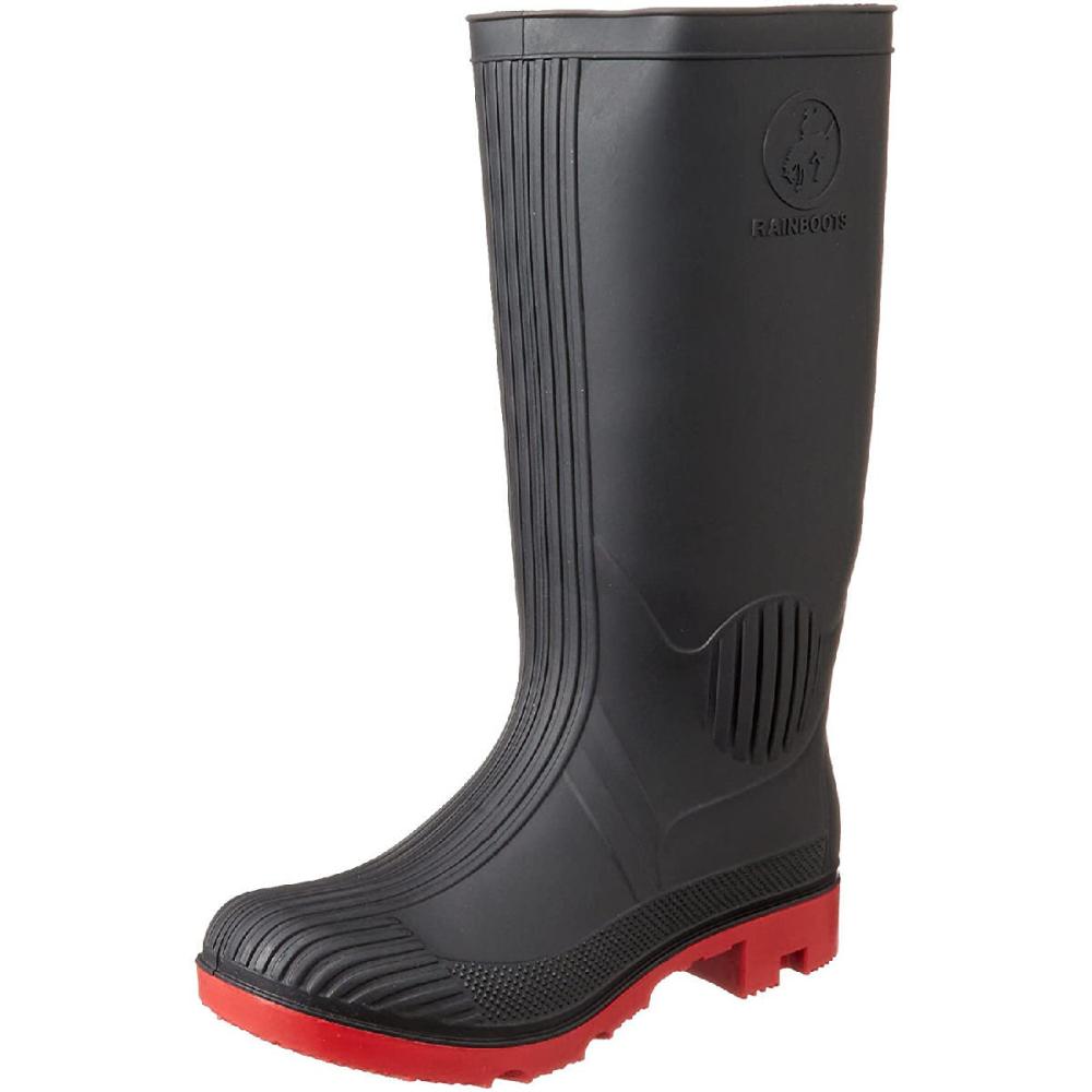 スタートレーディング　紳士ＰＶＣワークブーツ　黒　Ｌ（２６．０～２６．５ｃｍ）