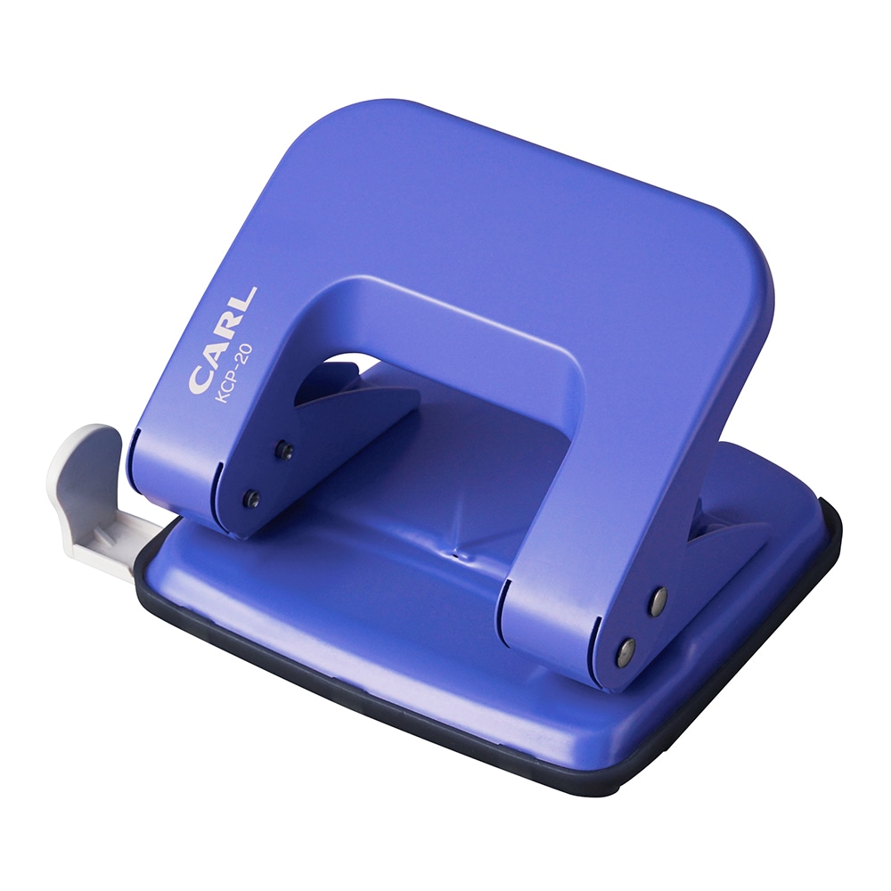 カール　２穴パンチ　１８枚対応　ブルー　ＫＣＰ－２０