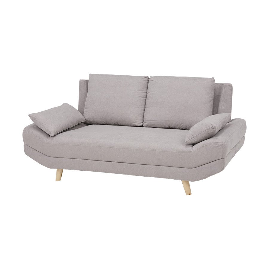 萩原　あぐらソファ　ブライト　２人掛け　グレー　　２Ｐ－GY