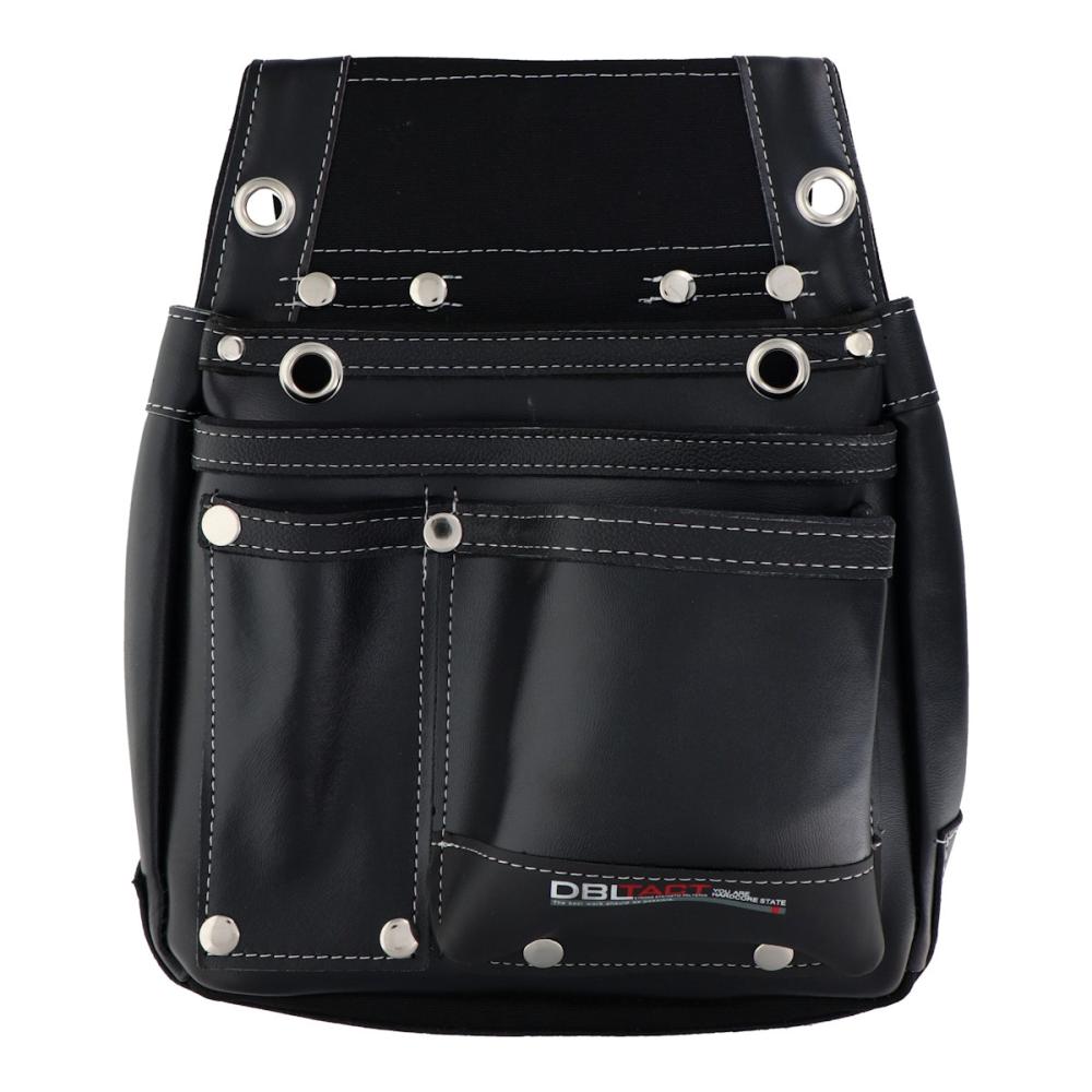 三共コーポレーション　ＤＢＬＴＡＣＴ　本革卓越　釘袋　２段　ブラック　ＤＴＬ－０７－ＢＫ