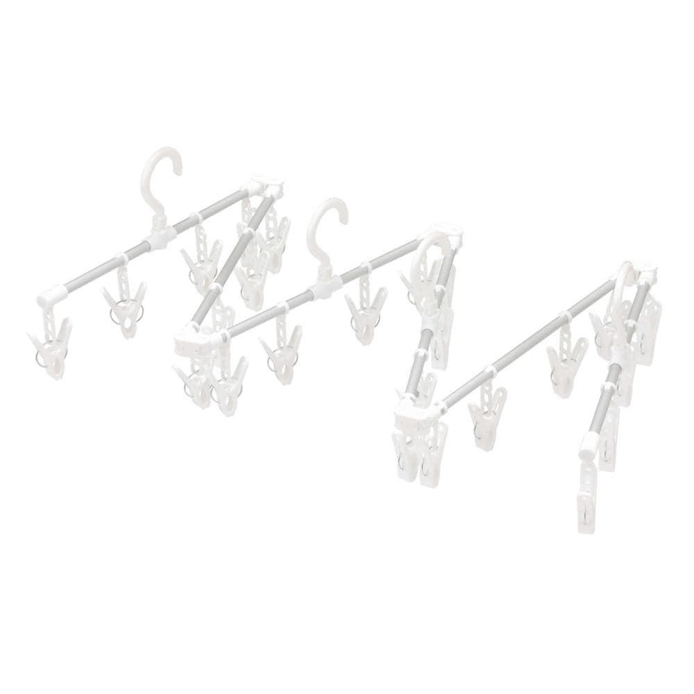 東和産業　シーツが干せるアルミハンガー　２４ピンチ