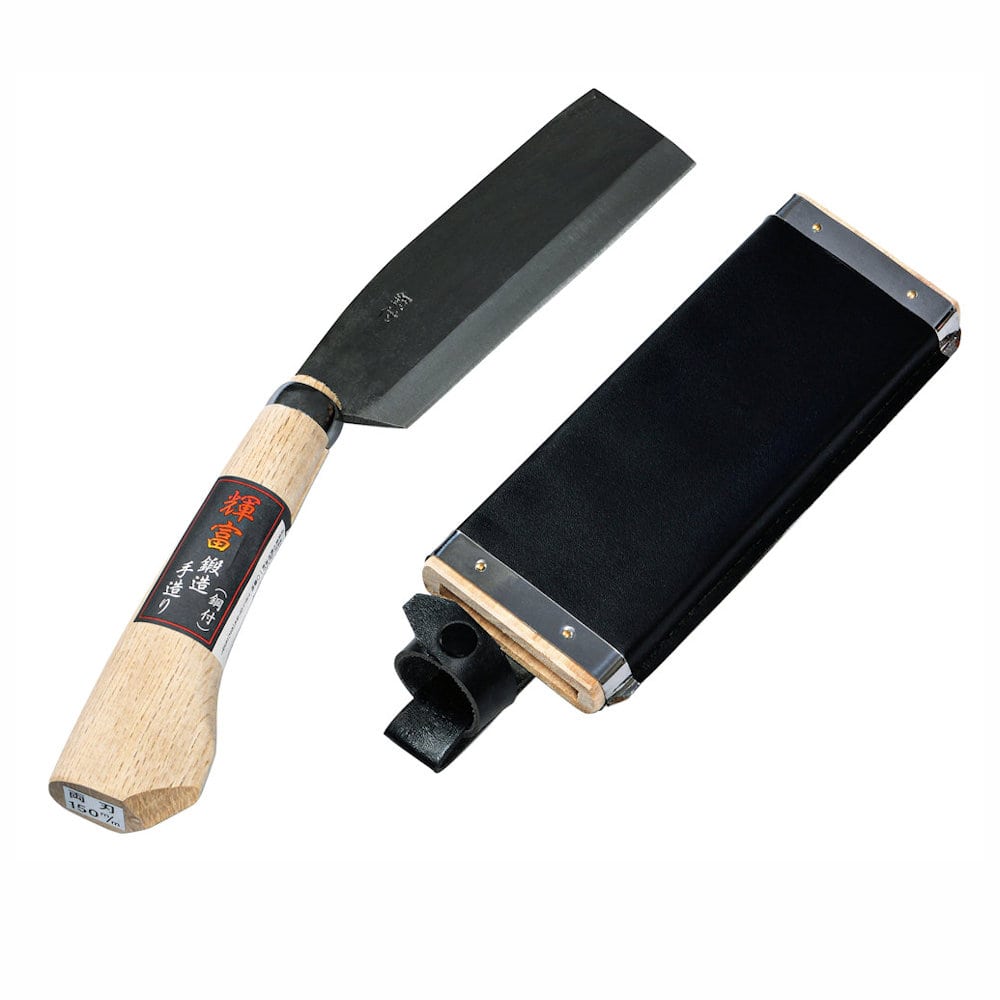 輝富　腰鉈（両刃）１５０ミリ　コブ付柄