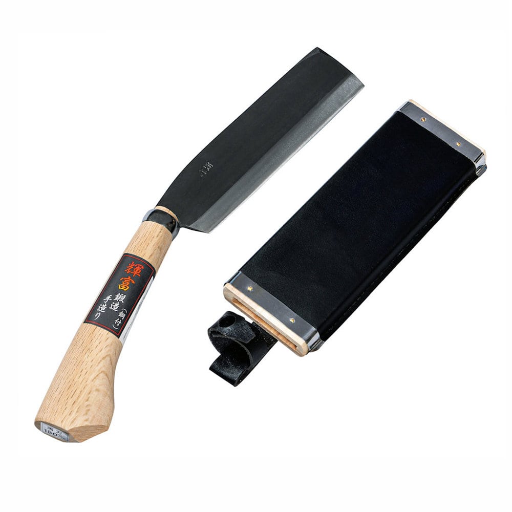 輝富　腰鉈（両刃）１８０ミリ　コブ付柄