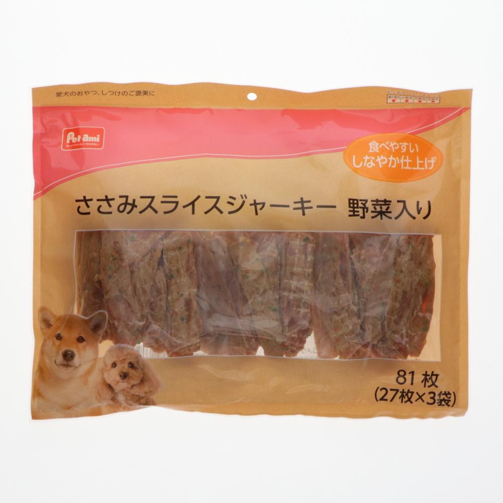 Ｐｅｔａｍｉ　ささみスライスジャーキー　野菜入り　８１枚