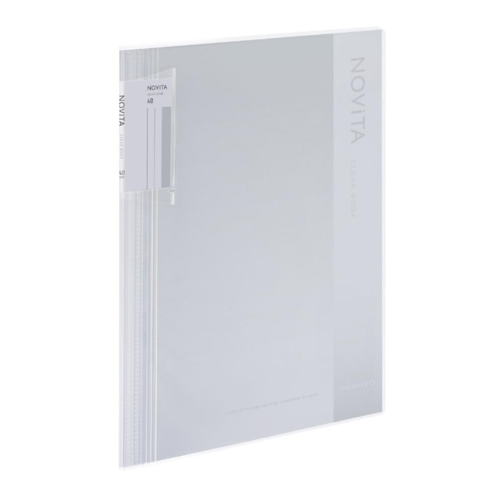 コクヨ　クリヤーブック　ノビータ　固定式　Ａ４サイズ　４０ポケット　透明
