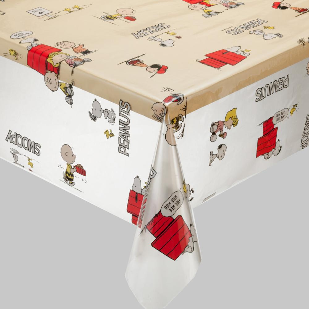 明和グラビア　テーブルクロス　スヌーピーフレンズ